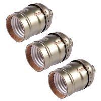 3X Vintage Lamp Light Base Socket Holder Adapter E27 Bulbs -Suitable for Bare Bulb Features No Wire No Switch