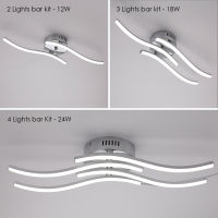 Modern LED Ceiling Lights, Elegant Curved Design Ceiling Lamp, 220V, 18W24W, 4000K, For Aisle Living Rooms bedrooms Lighting