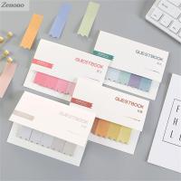 ZENONO กระดาษบันทึกไล่ระดับสีแบบมีกาวในตัวอุปกรณ์สำหรับโรงเรียนสำนักงานที่คั่นมาร์คเกอร์สติ๊กเกอร์ดัชนีสติกเกอร์เครื่องเขียนกระดาษโน้ตกาวน่ารักแผ่นจดบันทึก