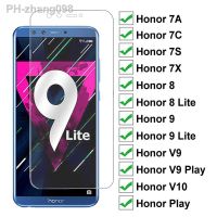 2PCS 9H Tempered Glass For Huawei honor 8 9 Lite V9 Play view 10 V10 Screen Protector for Honor 7X 7A 7C 7S Protective Glass