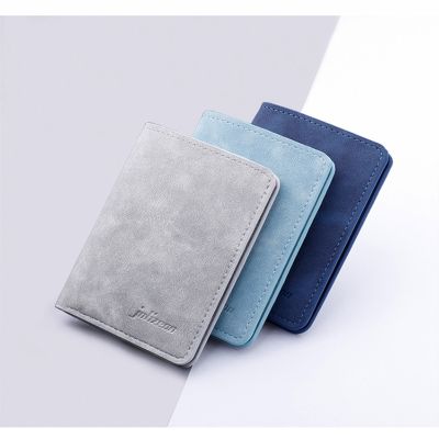 Men/Women Fashion Wallet ID/credit Card Holder Wallet for Men Multi-Card BagHolder Two Fold Small Wallet Black/gray Coin Purse