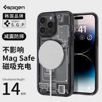 Spigen เคสเทคโนโลยีรุ่น Ultra Hybrid Zero One (MagFit) สำหรับ IPhone14 14 Pro 14 Plus 14 Pro Max 13 13 Pro 13 Pro 13 Pro Max 12/12 Pro 12 Pro Max เคสเคสโทรศัพท์พร้อมเคสเคส iPhone ที่ปลอดภัย