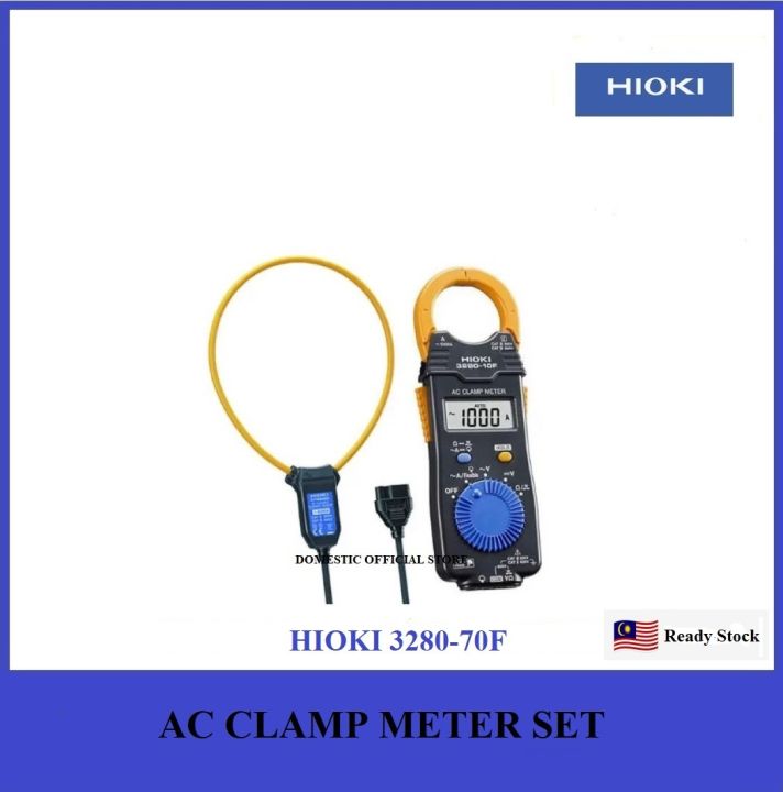 Hioki 3280-70F AC Clamp Meter Set with AC Flexible Current Sensor CT6280,  600V AC/DC, 1000A AC Lazada