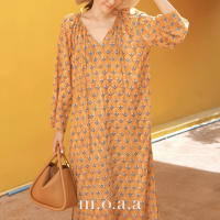 Mahal Dress in Marigold | Moaa Collection