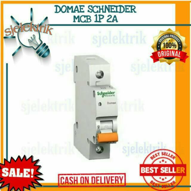 MCB 1P 2A DOMAE SCHNEIDER / MCB MEREK DOMAE SCHNEIDER | Lazada Indonesia