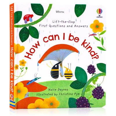 Usborne Q & a how to turn a book on cardboard to be a friendly person first questions and answers how can I be kind? Cultivation of childrens politeness and etiquette EQ