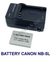 (Saving Set 1+1) NB-5L / NB5L แบตเตอรี่และแท่นชาร์จสำหรับกล้องแคนนอน Battery and Charger For Canon Powershot S100,S110,SX230 HS,SX210 IS,SD790 IS,SX200 IS,SD800 IS,SD890 IS,SD990 BY JAVA STORE