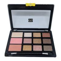 Sivanna Ultra Metal Eyes &amp; Contour Palette (HF373)พาเลท 2 in1 เบอร์ 02 (1กล่อง)