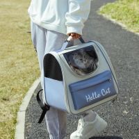 backpack cat dog out portable folding large space pack breathable capsule