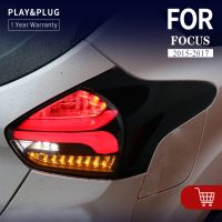 ไฟท้ายรถสำหรับ Ford Focus ไฟท้าย LED โฟกัส2015-2017ไฟท้าย DRL สัญญาณไฟเลี้ยวด้านหลังอัตโนมัติ