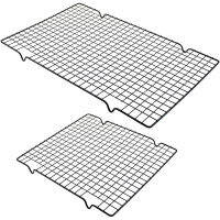 เหล็กคาร์บอน Non-Stick Cooling Grid ทำอาหารย่างบาร์บีคิวถาด Cooling Rack สำหรับเบเกอรี่ขนมปัง Pastry พายบิสกิตครัว Gadgets