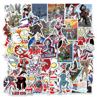 TM 50ชิ้น/เซ็ตธีมการ์ตูน Cool Ultraman รูปแบบ PVC กันน้ำสติ๊กเกอร์กราฟิตี้สร้างสรรค์บุคลิกภาพแล็ปท็อปถ้วยน้ำหมวกนิรภัยรถจักรยานยนต์รถจักรยานยนต์กีต้าร์สเก็ตบอร์ดตกแต่ง