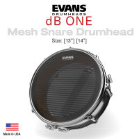 Evans™ dB ONE Mesh Snare Drumhead หนังกลองสแนร์ แบบลดเสียงตี หนังตาข่าย 2 ชั้น เทคโนโลยี Snare Sim ขนาด : 13" 14" ( EVANS ShockWeave Mesh ) ** Made in USA **