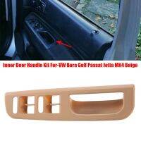 1 Set Inner Door Handle Kit Window Switch Panel Bezel Door Handle Trim for-VW Bora Golf Passat Jetta MK4