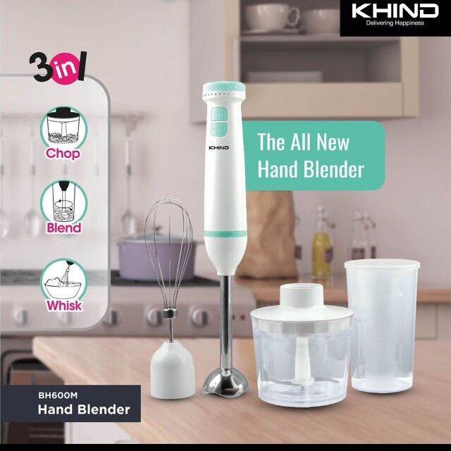 KHIND Hand Blender 600w (BH600M) Lazada