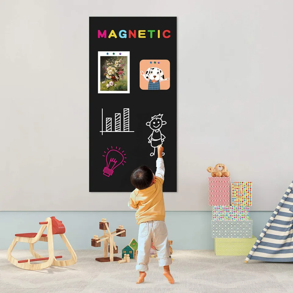 Chalknetic Magnetic Chalkboard Contact Paper for Wall Self Adhesive Chalk  Board Wallpaper Learning Board for Homeschool
