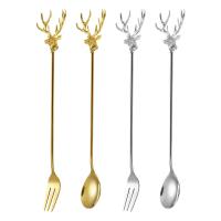 【CW】 Milu Fork Dessert Spoons Stirring Teaspoon