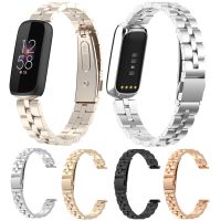 （Bar watchband）ห่วงรัดวงเหล็กสแตนเลสสำหรับ Fitbit Luxe,สายรัดข้อมือนาฬิกาข้อมือโลหะสำหรับ Fitbit เครื่องประดับ Luxe