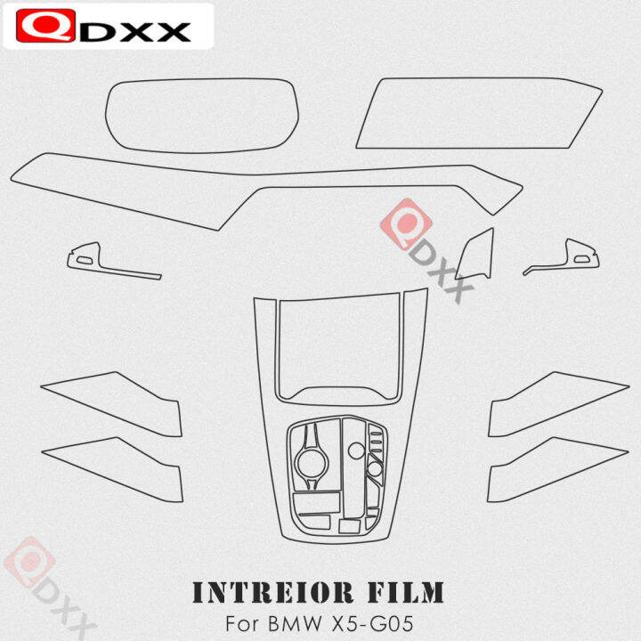 สำหรับ-bmw-x5-g05ภายในรถป้องกันหน้าจอกลางควบคุมนำทางแสดงเกียร์-tpu-ใสฟิล์มป้องกันสติ๊กเกอร์