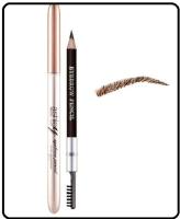 AP-130 EYEBROW PENCIL and  BRUSH NO.03 สีดำ ดินสอเขียนคิ้วชนิดเหลา เนื้อนุ่มไม่ทำร้ายผิว ให้เส้นดูเรียวสวย