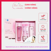 Bộ dưỡng ẩm dưỡng trắng da 3W Clinic chiết xuất từ Hoa Hồng 5 in1 Hàn Quốc