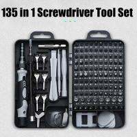 New 135 in 1 Screwdriver Tool Kit Multi-purpose Household S2 Steel Screwdriver Set For Mobile Phone Disassembly And Watch Repair Tool Sets