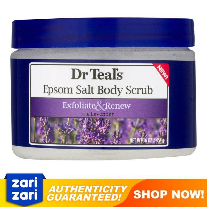 Dr Teals Exfoliate And Renew Epsom Salt Body Scrub 16 Oz With Eucalyptus And Spearmint Lavender 4707