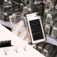 JB Auto Easy Fanning Russian Volume Fans Lashes Fast Blooming Eyelash Extension Matte Black Individual Lash Beaty Salon