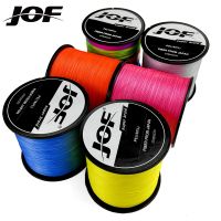 JOF เอ็นตกปลาถักญี่ปุ่น4เส้นที่แข็งแรงมากบรรทัด Multifilament สายถัก500เมตรสำหรับ10-120LB ชุดอุปกรณ์ตกปลา