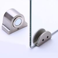 xfcbfMagnet Glass Door Stop Stainless Steel Door Stopper Magnetic Door Holder Toilet Glass Door Doorstop Furniture Hardware Tool