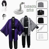 Iguro Obanai Cosplay Costume Demon Kimetsu No Yaiba Iguro Obanai Kimono Uniform Anime Wig Halloween Party White Snake Props