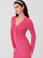 Cider V-neck Heart Knitted Cardigan