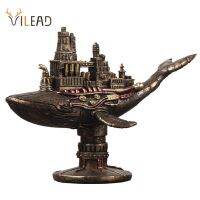 Vistlead รูปปั้นวินเทจเรือดำน้ำ Steampunk ประติมากรรมสัตว์อาณานิคมกาแลคซีปลาวาฬโต๊ะสำนักงานห้องนั่งเล่นตกแต่งไอเดียของขวัญ