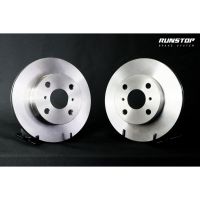 RUNSTOP รันสตอป brake brake disc จานเบรคหน้า แบบเรียบ ขนาดเดิม 238mm. TOYOTA รุ่น COROLLA AE93 EE101 ราคาต่อคู่ เบรก