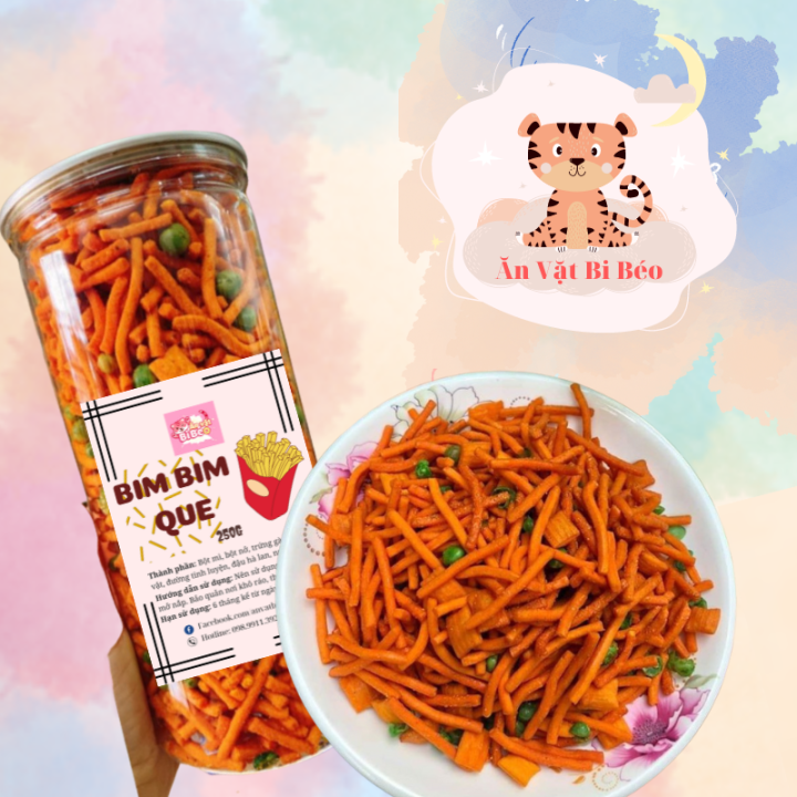 Bim Bim Que 250g - Bim Bim Mix đậu Hà Lan (giòn Ngon, đậm Vị), Món ăn 