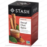 ชาดำไม่มีคาเฟอีน STASH Black Tea Decaf Chai Spice 18 tea bags ชารสแปลกใหม่ทั้งชาดำ ชาเขียว ชาผลไม้ และชาสมุนไพรจากต่างประเทศ ✈กล่องละ18ซอง❤พร้อมส่ง
