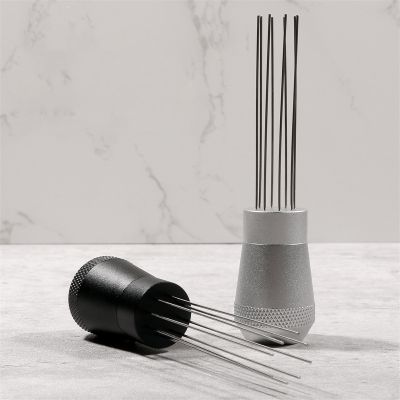 【YF】 Stainless Steel Magnetic Suction Powder Needle Coffee Tamper Handle Mixer Cloth Tool