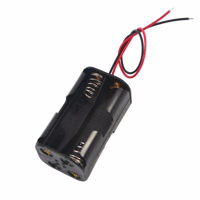 4 x AA Battery Holder Case Box Storage Back to Back 4 AA Batteries With Wire Leads for DIY Power Bank Battery Container