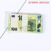 【Youer】 20ชิ้น/เซ็ต dollhouse Pocket Euro simulation ของเล่น banknote MINI Miniature Model