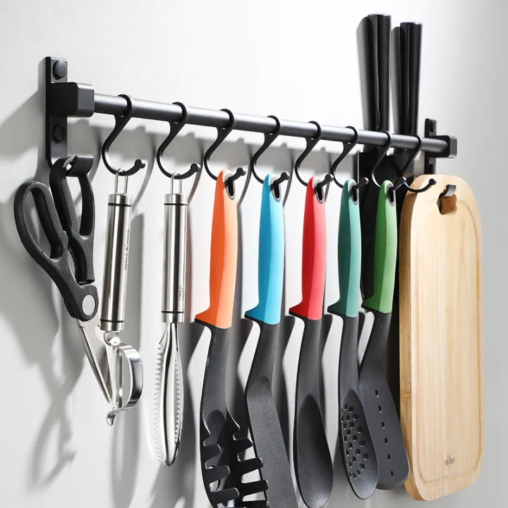 Bei Le kitchen hanging rod wall hanging without punching and sucking