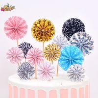 【hot】✷  4pcs/Lot flower Decoration Tools Cup Flags Wedding Birthday Baby Shower Supplies  Insert Card
