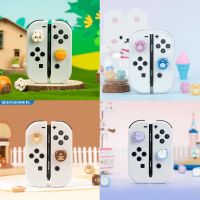 Cute Bear Cat Rabbit Silicone Thumb Stick Grip Cap Joystick Cover For Switch NS Oled/Lite Joy-con Controller Soft Protector Case