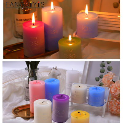 【CW】Home Decoration Candle Cylindrical Aromatpy Candles Scented Relax Birthday Supplies Wedding Centerpieces for Tables