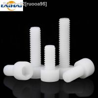 10/ 50pcs Plastic Nylon Socket Cap Screws White Hex Head Allen Bolts Screw M3 M4 M5 M6 M8