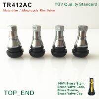 4pcs/set Free Shipping TR412AC Motorbike / Motorcycle Rim Valve Tire Valve Brass Stem Brass Valve Core Brass Sleeve and Hex Cap Tire Repair ToolsTires