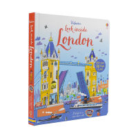 Usborne look inside London reading inside London stereoscopic books, early education books, flipping books, popular science knowledge, English picture books, story books, extracurricular reading materials, 3-8 years old English original imported