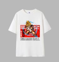 เสื้อยืดลายฤดูร้อน เสื้อยืดลำลองแขนสั้นเสื้อยืด (Seven Dragon Ball) Wukong อะนิเมะเสื้อยืดพิมพ์เสื้อยืด S-5XL