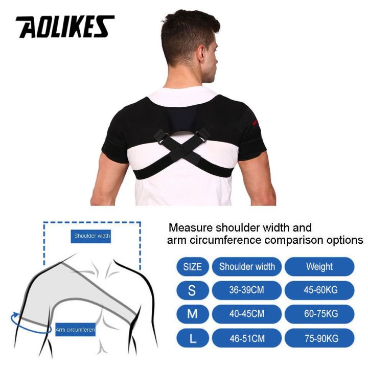 aolikes-adjustable-gym-sports-care-double-shoulder-support-back-brace-guard-strap-wrap-belt-band-pads-black-bandage-men-women