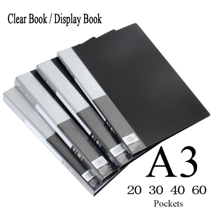 (Lt Stationery) 40 Pockets 80 Pages each Clear Book NonRefillable