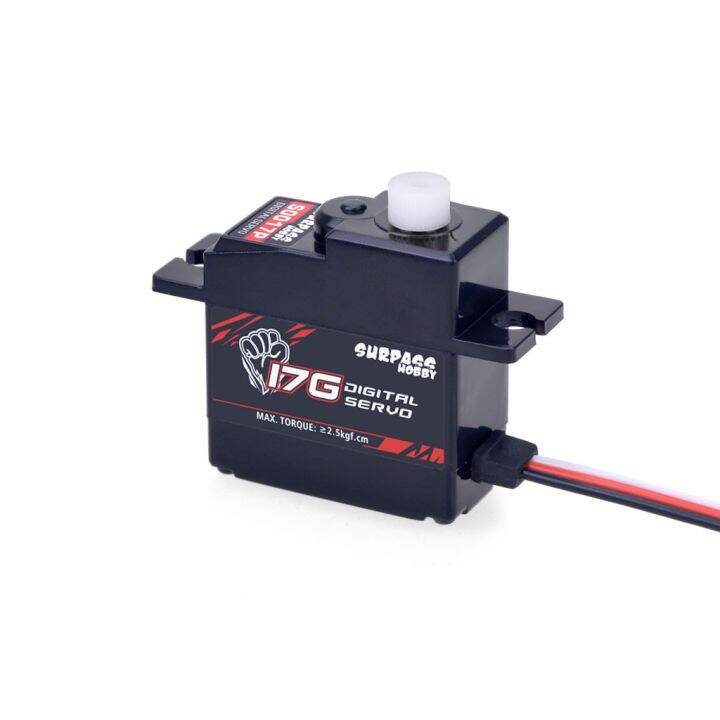 surpass-hobbyเซอร์โวแบบกันน้ำ17g-25g-3กก-6กก-พลาสติกเกียร์servo-bajaสำหรับ1-8-1-10-1-12-1-14สเกลรถrcเครื่องบินเรือท่อเครื่องบิน